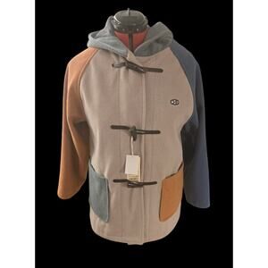 NWT Cube Sugar duffel coat with pockets, size medium